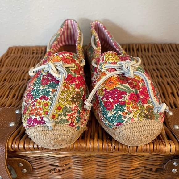 Sperry Top Sider Shoes Womens 8 Floral Espadrille Flats STS91860 Multicolor - Picture 2 of 9